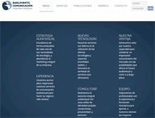 Tablet Screenshot of barloventocomunicacion.es